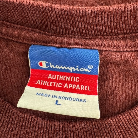 Champion Vintage Boston College Maroon Gold Long Sleeve Tee Shirt Size Large - Picture 5 of 9